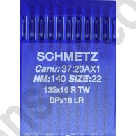 Schmetz leather point needles Canu 37:20 DPx16LR 135x16 RTV size 140/22